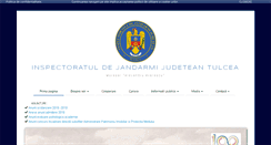 Desktop Screenshot of jandarmeriatulcea.ro
